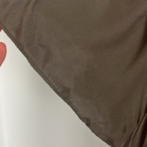 Aritzia Central Park West Taupe Silk Blouse - Picture 10 of 10